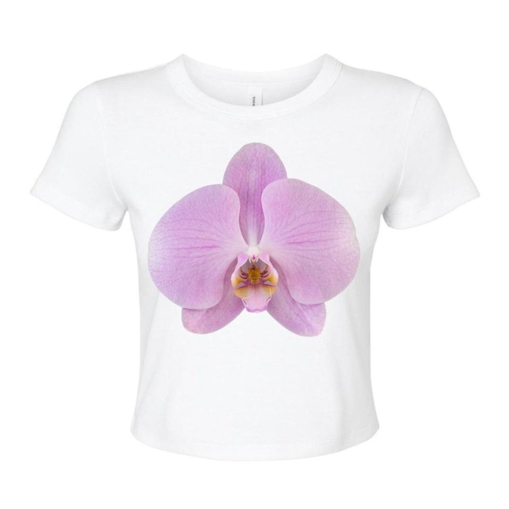 EN FLEURS JUMBO FLOWER BABY TEE — ORCHID